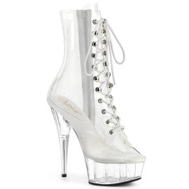 Pleaser DELIGHT-1021C Botines con Plataforma Transparente EU-35 / US-5