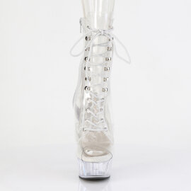 Pleaser DELIGHT-1021C Botines con Plataforma Transparente EU-35 / US-5
