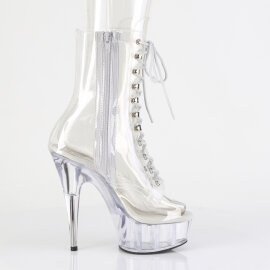 Pleaser DELIGHT-1021C Botines con Plataforma Tono Claro EU-37 / US-7