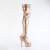 Pleaser DELIGHT-3000HWR Botas por encima de la rodilla con Plataforma Holograma Cuero sintético Dorado EU-38 / US-8