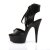 Pleaser Sandalia de Tacón DELIGHT-600-14 Negro Cuero Sintético EU-35 / US-5