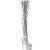 Pleaser DELIGHT-3000HWR Botas por encima de la rodilla con Plataforma Holograma de Piel Sintética plateada EU-35 / US-5
