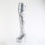 Pleaser DELIGHT-3000HWR Botas por encima de la rodilla con Plataforma Holograma de Piel Sintética plateada EU-37 / US-7