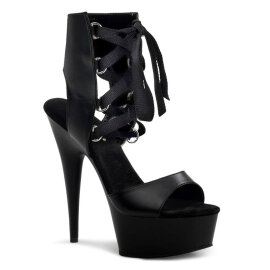 Pleaser Sandalia de Tacón DELIGHT-600-14 Negro...