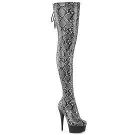 Pleaser DELIGHT-3008SP-BT Botas por encima de la rodilla...