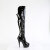 Pleaser DELIGHT-3018 Botas por encima de la rodilla con Plataforma Charol Negro EU-37 / US-7