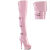 Pleaser DELIGHT-3018 Botas por encima de la rodilla con Plataforma Charol Rosa EU-35 / US-5