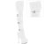 Pleaser DELIGHT-3018 Botas por encima de la rodilla con Plataforma de Piel Sintética Blanco EU-39 / US-9