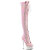 Pleaser DELIGHT-3029 Botas por encima de la rodilla con Plataforma Charol Rosa EU-38 / US-8