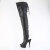 Pleaser DELIGHT-4019 Botas por encima de la rodilla con Plataforma de Piel Sintética Negro EU-42 / US-12