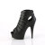 Pleaser DELIGHT-600-11 Botines con Plataforma de Piel Sintética Negro EU-35 / US-5