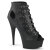 Pleaser DELIGHT-600-11 Botines con Plataforma Piel Sintética Negro EU-36 / US-6