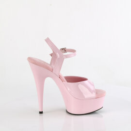 Pleaser DELIGHT-609 Sandalias de Plataforma Charol rosa EU-41 / US-11