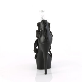 Pleaser DELIGHT-620 Sandalias de Plataforma Tela Negro EU-35 / US-5