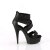 Pleaser DELIGHT-620 Sandalias de Plataforma Tela Negro EU-35 / US-5