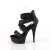 Pleaser DELIGHT-620 Sandalias de Plataforma Tela Negro EU-38 / US-8