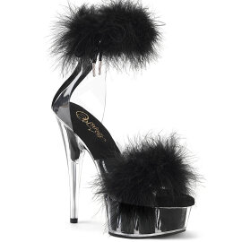 Pleaser DELIGHT-624F Sandalias de Plataforma Negro Tono Claro EU-35 / US-5