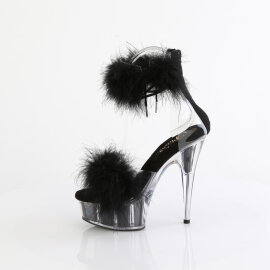 Pleaser DELIGHT-624F Sandalias de Plataforma Negro Tono Claro EU-35 / US-5