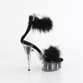 Pleaser DELIGHT-624F Sandalias de Plataforma Negro Tono Claro EU-35 / US-5