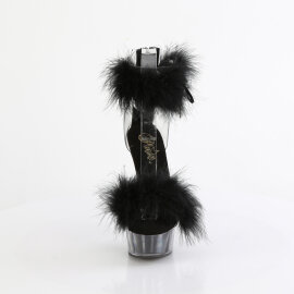 Pleaser DELIGHT-624F Sandalias de Plataforma Negro Tono Claro EU-38 / US-8
