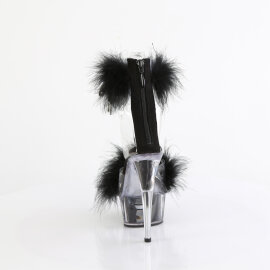 Pleaser DELIGHT-624F Sandalias de Plataforma Negro Tono Claro EU-38 / US-8