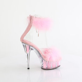 Pleaser DELIGHT-624F Sandalias de Plataforma Rosa Tono Claro EU-39 / US-9