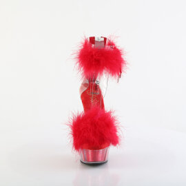 Pleaser DELIGHT-624F Sandalias de Plataforma Rojo Tono Claro EU-36 / US-6