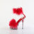 Pleaser DELIGHT-624F Sandalias de Plataforma Rojo Tono Claro EU-36 / US-6