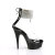 Pleaser DELIGHT-624RS Sandalias Plataforma Tono Claro pedrería Transparente EU-36/US-6