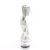 Pleaser DELIGHT-624RS Sandalias Plataforma Pedrería Transparente Plata EU-39 / US-9