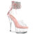 Pleaser DELIGHT-624RS Sandalias Plataforma Tono Claro pedrería Plata EU-42 / US-12
