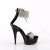 Pleaser DELIGHT-627RS Sandalias Plataforma Tono Claro pedrería Negro EU-38 / US-8