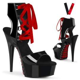 Pleaser Sandalia de Tacón DELIGHT-600-14FH Negro...