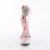 Pleaser DELIGHT-627RS Sandalias Plataforma Tono Claro pedrería plata EU-35 / US-5