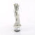 Pleaser DELIGHT-627RS Sandalias Plataforma Pedrería Transparente Plata EU-42 / US-12