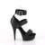 Pleaser DELIGHT-629 Sandalias de Plataforma Piel Sintética Negro EU-35 / US-5