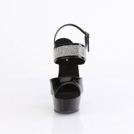 Pleaser DELIGHT-639 Sandalias de Plataforma Charol Negro EU-41 / US-11