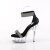 Pleaser DELIGHT-641 Sandalias de Plataforma Tela Negro Tono Claro EU-35 / US-5