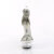 Pleaser DELIGHT-641 Sandalias de Plataforma Tela Plata transparente EU-40 / US-10