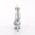 Pleaser DELIGHT-641 Sandalias de Plataforma Tela Plata transparente EU-40 / US-10