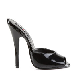 Devious DOMINA-101 Zuecos Charol Negro EU-43 / US-13