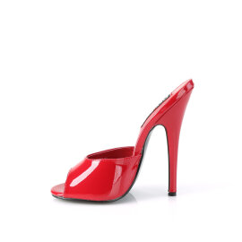 Devious DOMINA-101 Zuecos Charol Rojo EU-42 / US-12