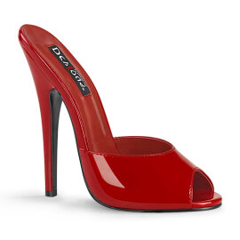 Devious DOMINA-101 Zuecos Charol Rojo EU-44 / US-14