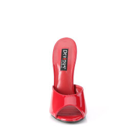 Devious DOMINA-101 Zuecos Charol Rojo EU-35 / US-5