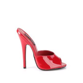Devious DOMINA-101 Zuecos Charol Rojo EU-38 / US-8