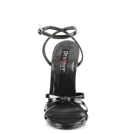 Devious DOMINA-10 Sandalias8 Charol Negro EU-36 / US-6
