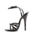 Devious DOMINA-10 Sandalias8 Charol Negro EU-36 / US-6