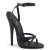 Devious DOMINA-108 Sandalias Piel Sintética Negro EU-36 / US-6