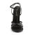 Devious DOMINA-108 Sandalias Piel Sintética Negro EU-38 / US-8