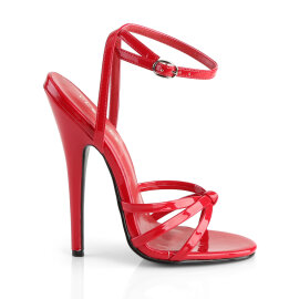 Devious DOMINA-10 Sandalias8 Charol Rojo EU-42 / US-12